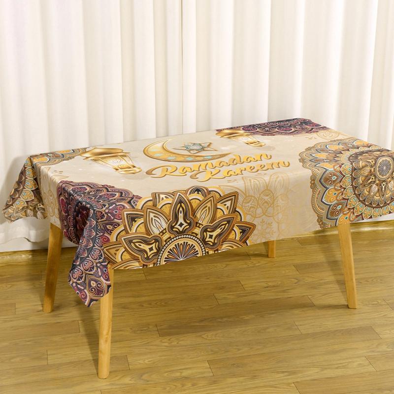 Ramadan Decor Tablecloth Eid Mubarak Decor For Home 2026Ramadan Kareem Islamic Muslim Party Eid Al Adha Gifts Happy Eid Al Fitr