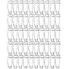 100Pcs Silver Safety Pins Metal Steel Wire S-Shaped Pins Sturdy Locking Pin Clasps  For Quilting