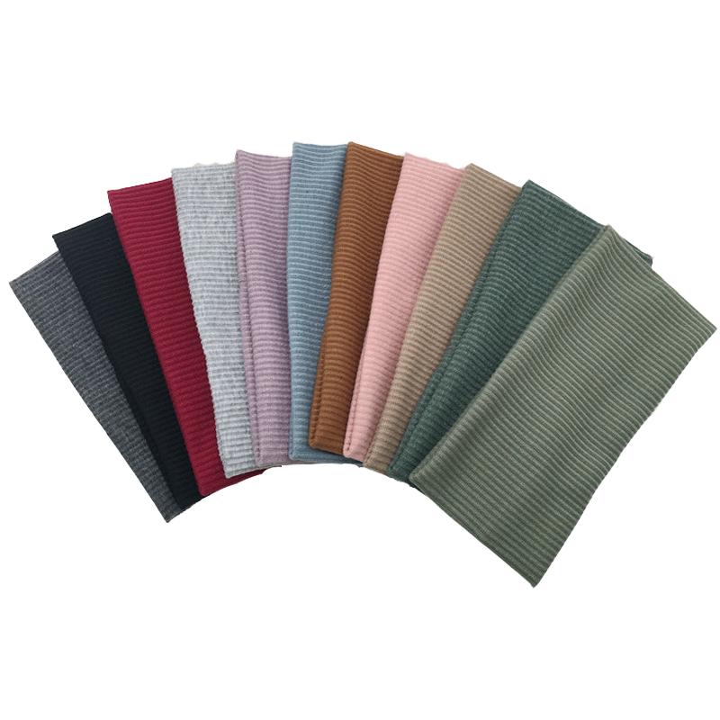 9003 SASAacc European and American Solid Color Knitted Hairband Elastic Sports Headband Hair Accessories Korean Style