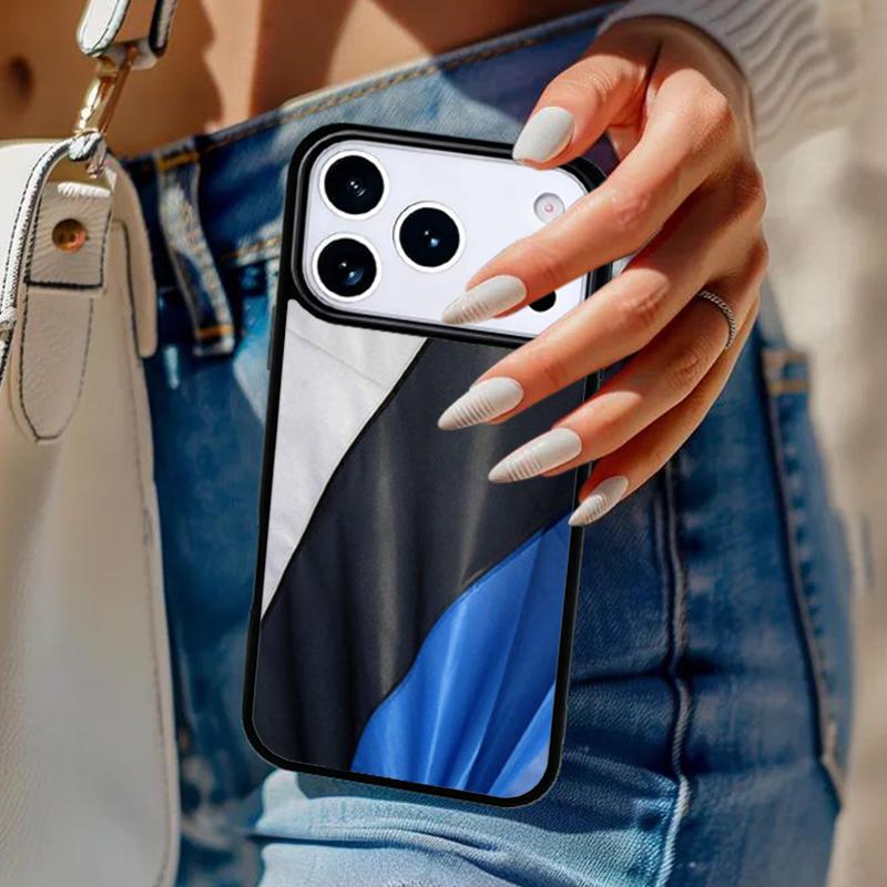 Estland Flagge Handyhülle Für iPhone 17 Air 14 15 13 12 Max Hülle Für Apple 14 15 16 16e 11 Pro Max Plus