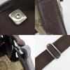 Used GUCCI Shoulder Bag 145857 GG canvas/leather beige Dark brown