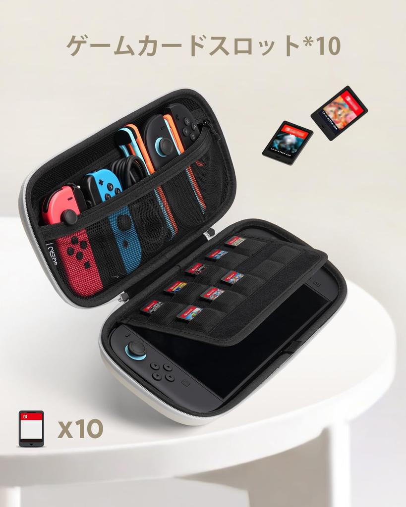 in Ultimate Case Compatible with Nintendo Switch Storage Protective Honeycomb Panel with Dots for Screen Large Capacity Pouch for and Cables for Easy