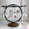 Retro Creative Inverted Wine Glass Rack for Home Decor