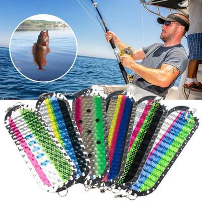 Stainless Steel Trolling Flasher Fishing Lure with Vibrant Colors Metal Dodger for Salmon Trout Fishing Lure Bait Flash Attractor Versatile Outdoor
