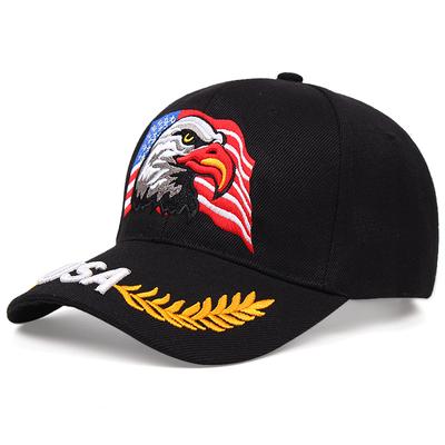 Flag USA Eagle Baseball Cap Embroidery Casual Breathable Sports Hat Outdoor Sunscreen Dad Hats For Women Men