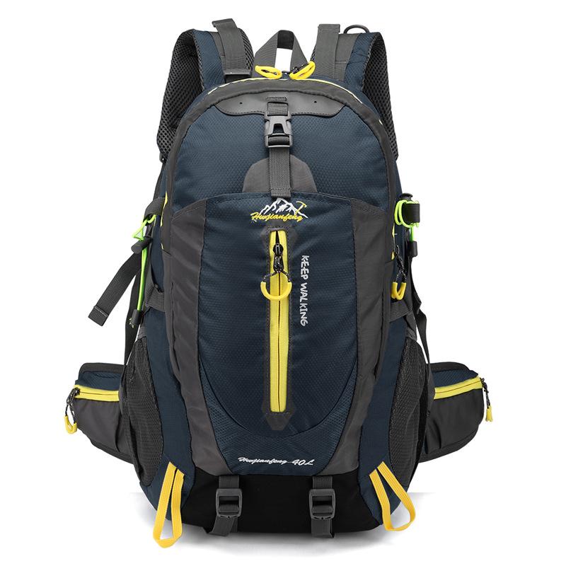 Unisex 40L Water-Repellent Hiking Backpack for Travel and Mountaineering