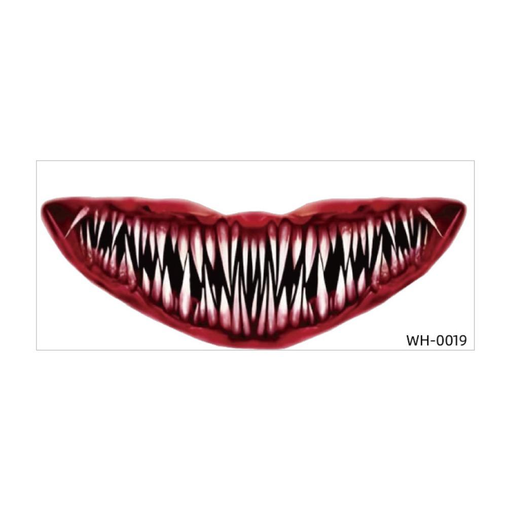 Fake Halloween Tattoo Sticker Scary Bloodiness Temporary Scar Stickers Haunted House