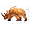 Rhinoceros Sculpture Decorative Modern Accessories Rhinoceros Statue Home Decor for Cabinet Tabletop Living Room Office Hotel