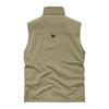 Men's Solid Color Outdoor Multi Pocket Vest Loose Vest Workwear Casual Jacket Vest