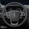 Universal Steering Wheel Cover Lincoln Corsair Nautilus Aviator Navigator MKZ Z Continental Synthetic Leather Sport Style 38cm