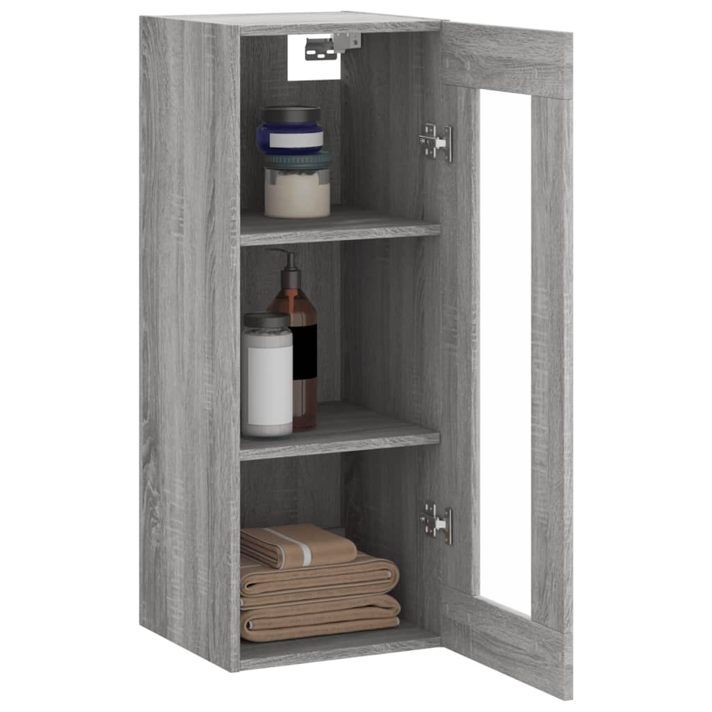 Wall Cabinet Gray Sonoma 34.5 X 34 X 90 Cm