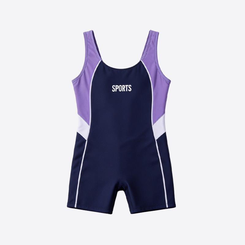 Girl's Quick-Dry One-Piece Swimsuit for Students - New Style for Middle & Older Children, Ideal for Professional Swimming Training