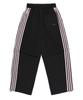 D.XO.H Knee Zipper Wide Nylon Track Pants Black/Light Pink