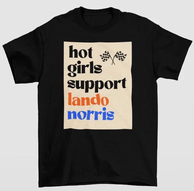 

Hot Girls Support Lando Norris 100% Cotton T-shirt Mens Tees Top, Lando Norris Shirt, Racing Team Shirt 2XL