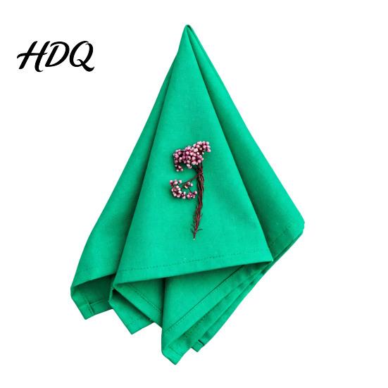 Soft Fabric Napkins Rustic Cloth Napkin 16 Inch Solid Color Linen Machine Kitchen Washable Farmhouse Style Napkin for Wedding Bridal Shower