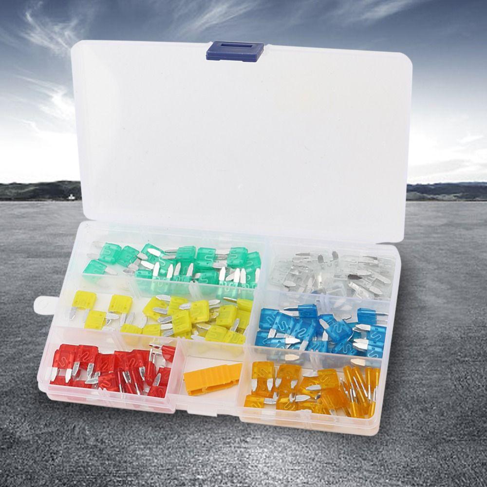 120 PIÈCES Fusibles de Voiture Profil Bas Mini Taille Assortiment Automobile Kit Ensemble Voiture Protection Voiture