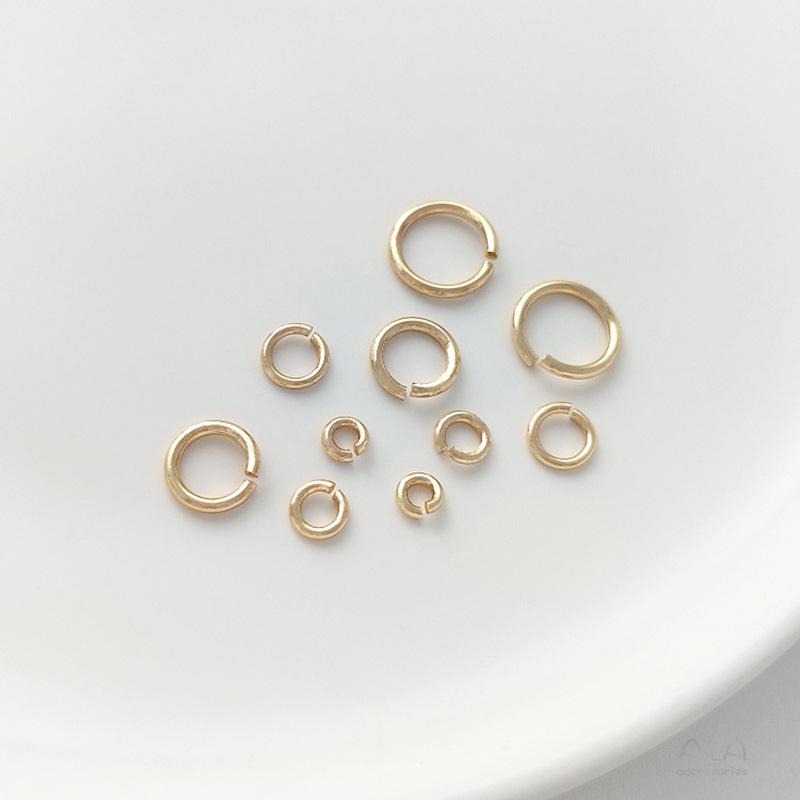 Chunky 14K Gold Filled Color-Preserving Open Circle Connector for Necklace or Bracelet