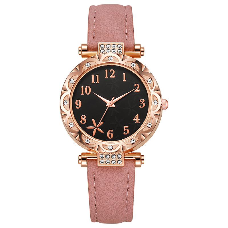 Casual Starfish Dial Rose Gold Ladies Watch Electronic Belt Watch Women
