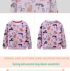 Autumn New Arrivals: Girls' Cartoon Print Pullover Hoodies