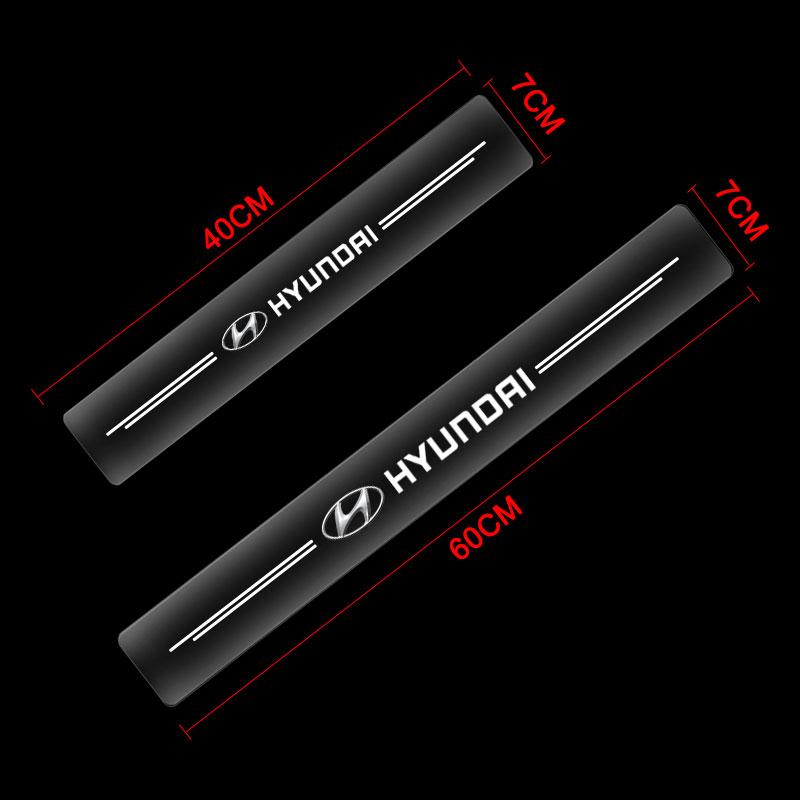 4 Buc. Protector Prag Auto Transparent Insignă Decorativă Autocolant 3D Pentru Hyundai Accent Aslan Avante HB20 i20 i30 i40 ix20 Parisi BAYON Venue