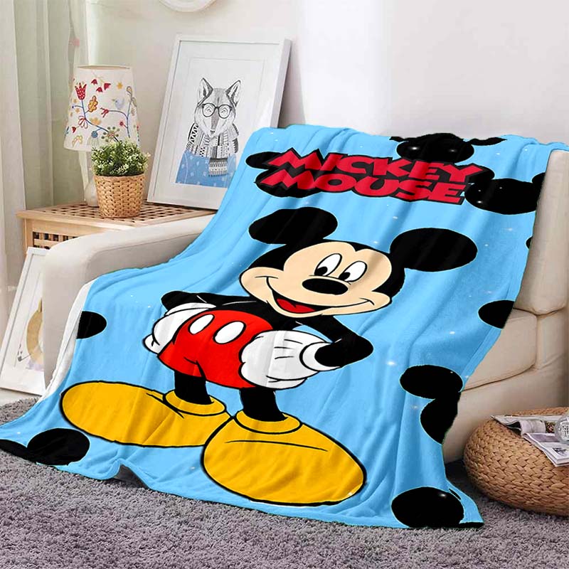 

Cartoon Mickey Minnie Mouse Blanket Soft Warm Flannel Throw Fluffy Bed Blanket New Born Winter Blanket Luxury Gifts 75x90cm