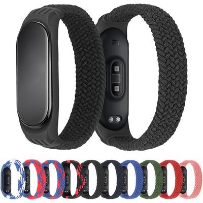 Bracelet for Mi Band 5 6 Strap Nylon Braided Solo Loop Pulseira Bracelet Miband4 Miband5 Wristband for Xiaomi Mi Band 4 3 Strap