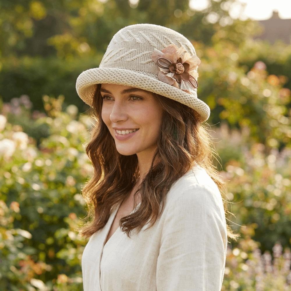 Rolled Brim Flower Fisherman Hat Solid Color Women Sun Cap Casual Sunscreen Bucket Cap  Summer