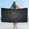 Cool New Basketball Ball Microfiber Printed Beach Towel Mountain Climbing Yoga Beach Swimming Running Absorbent Soft Towel