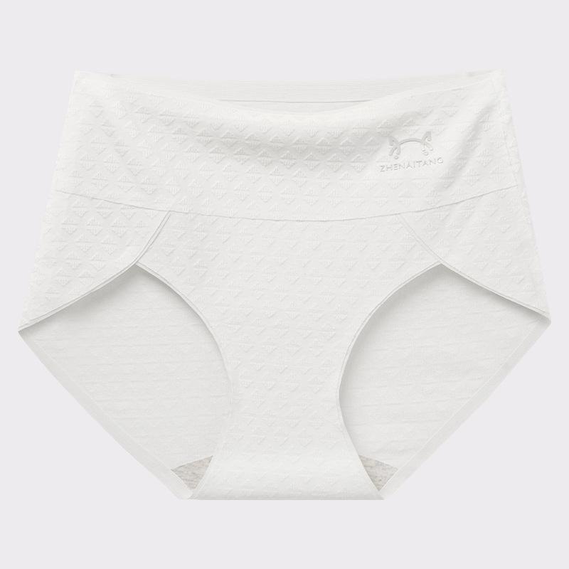 Baumwollunterwäsche für Damen Slips mit hohem Bund Nahtlos Atmungsaktiv Hautfreundlich Übergröße Hüfthebend Dreiecksslips