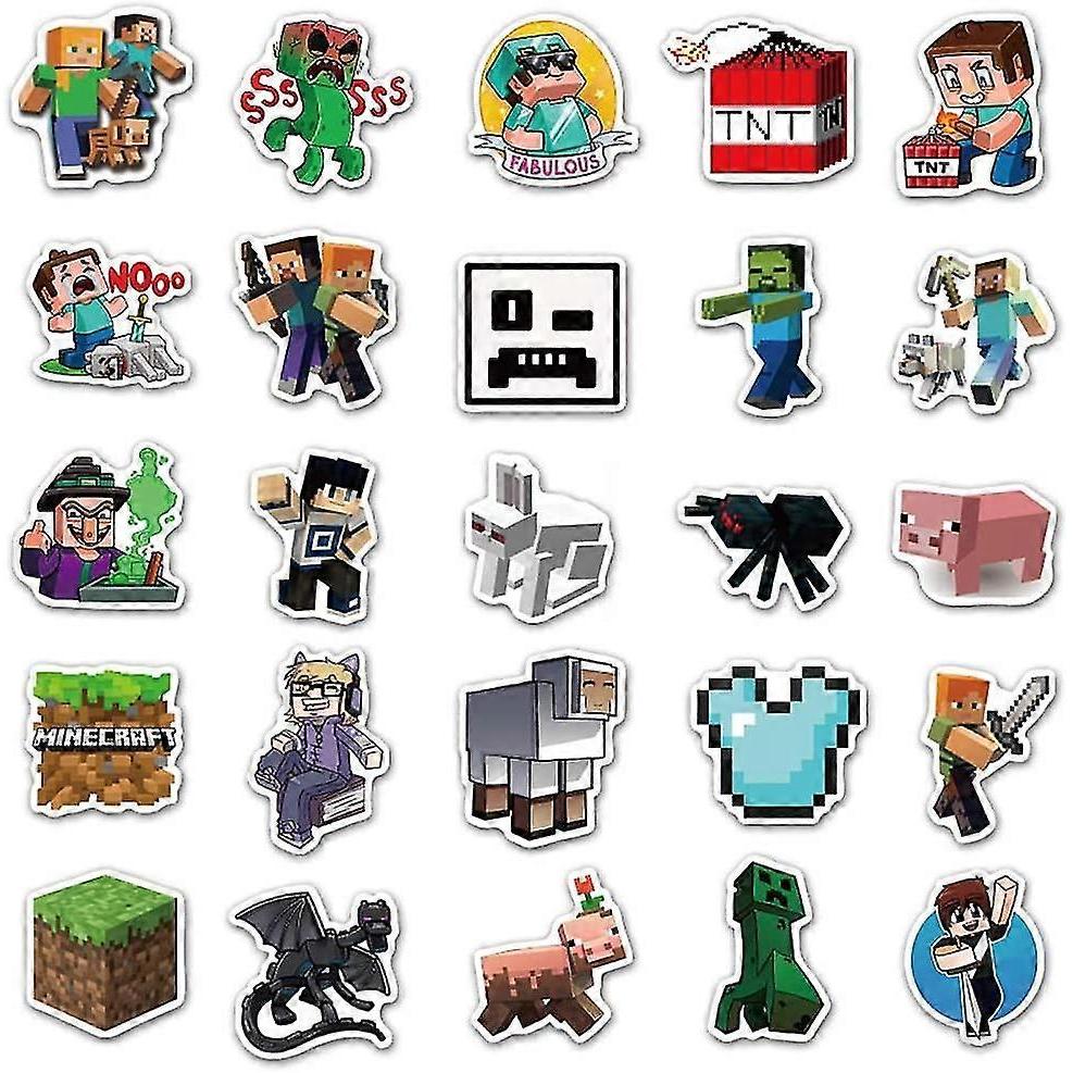50 Packs | Vinyl Waterproof Stickers Laptop, Bumper, Water Bottle, Computer, Phone, Hard Hat, Car Stickers And Decals, (For Mining)