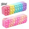 Pen Holder Silicone Tie-Dye Pencil Case Squeezable Soft Stationery Organizer for Kids Teens