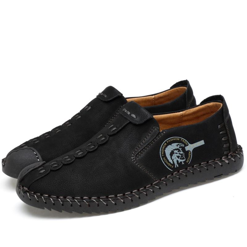 Large Size Leather Shoes 38-47 Men's Moccasin Casual Shoes Handmade Leather Shoes Men's Loafers