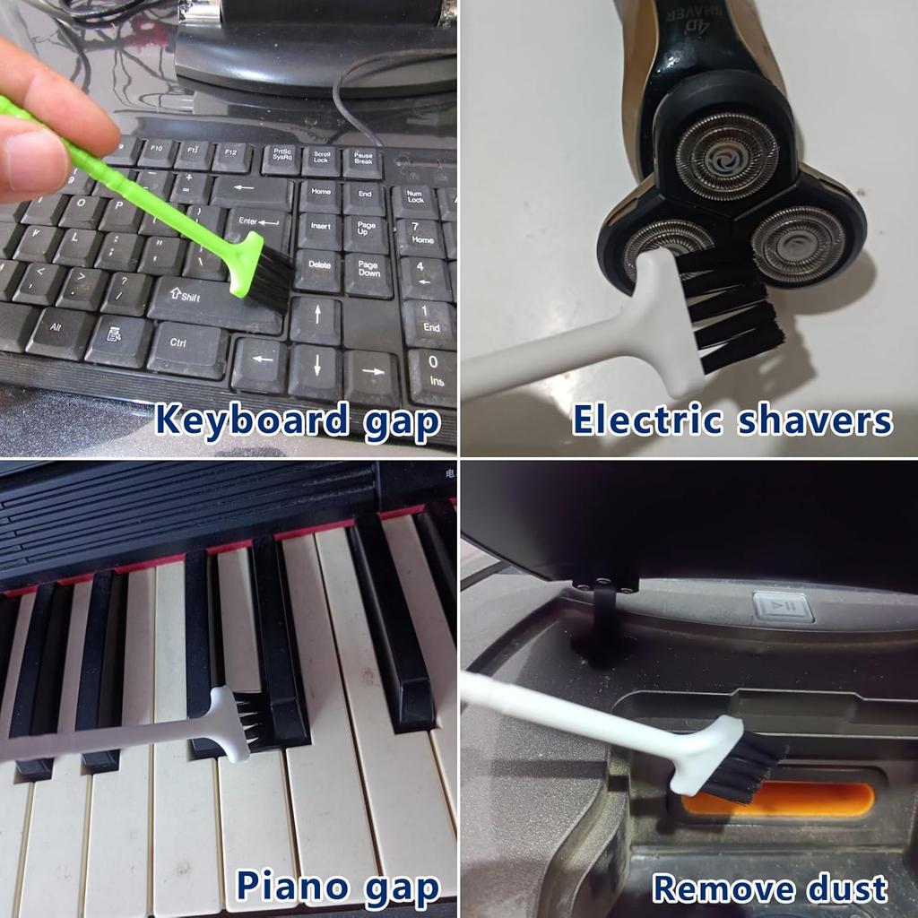 11Pcs Crevice Cleaning Brush,Gap Cleaning Brush with Long Handle,Small Gap Cleaning Brush for Bathroom Kitchen Toilet Water Cup Bottle and Window