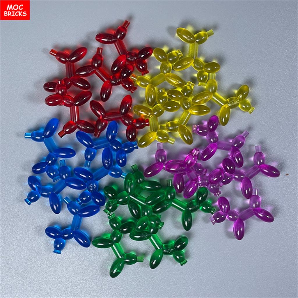 MOC Blocks Utensil Balloon Little Dog Clown Figure Wear 35692 Learning Construction Bricks Figures Birthday Gift Idea