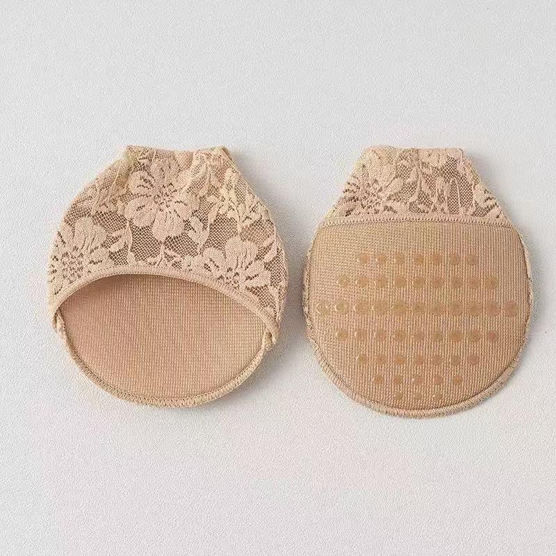 Women s Lace Half-Sole Socks: Breathable, Non-Slip Mesh for High Heels