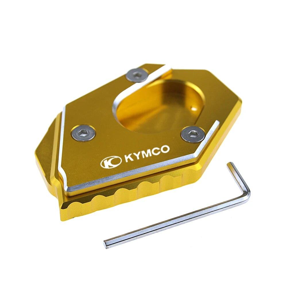 CNC high quality Side Stand Enlarger Plate Kickstand Extension For KYMCO Xciting250 300 400 Downtown300i Downtown350i