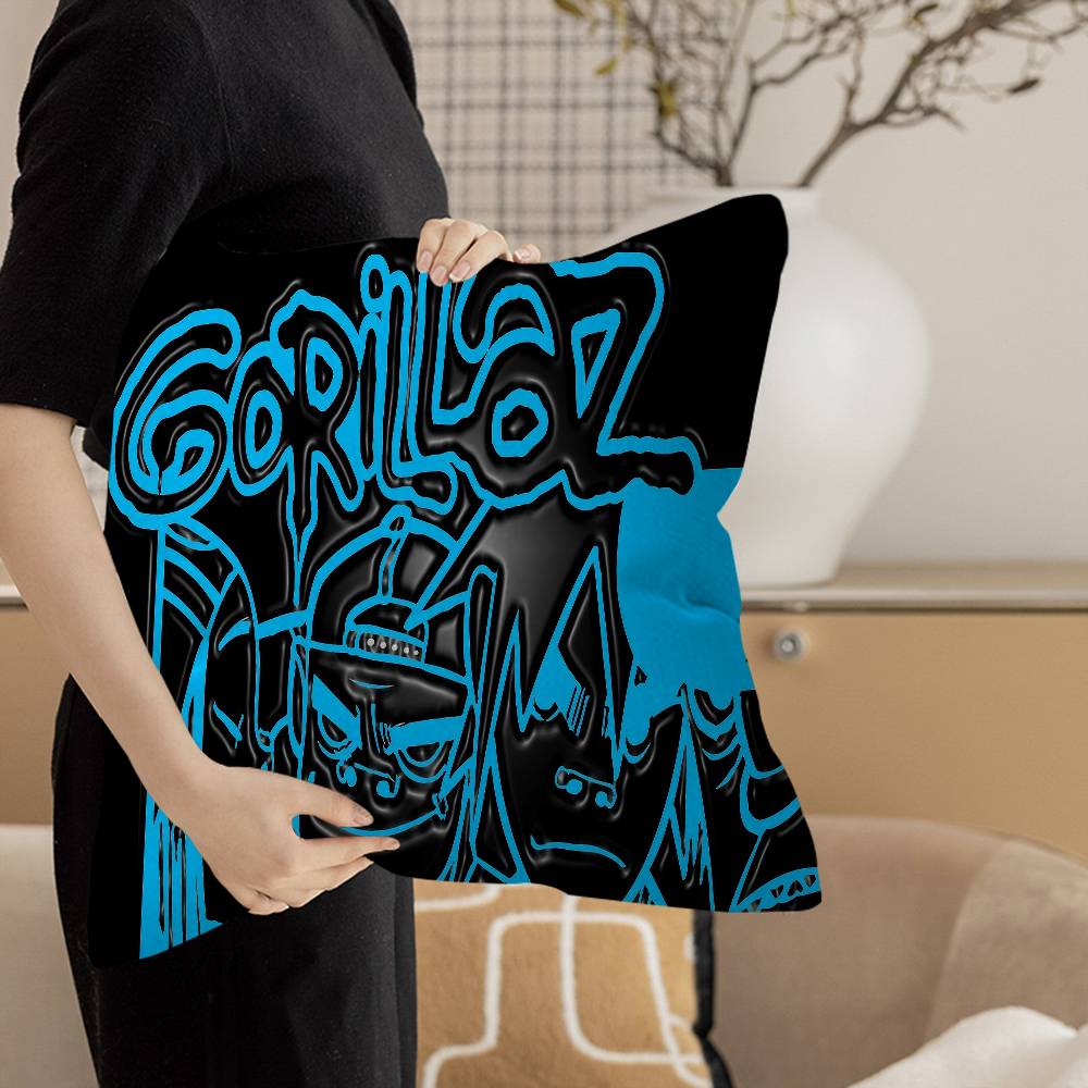 G-Gorillaz 45*45cm Cushion Cover Pillow Cover Decor Pillowcase Home Pillowcase for Couch Pillow