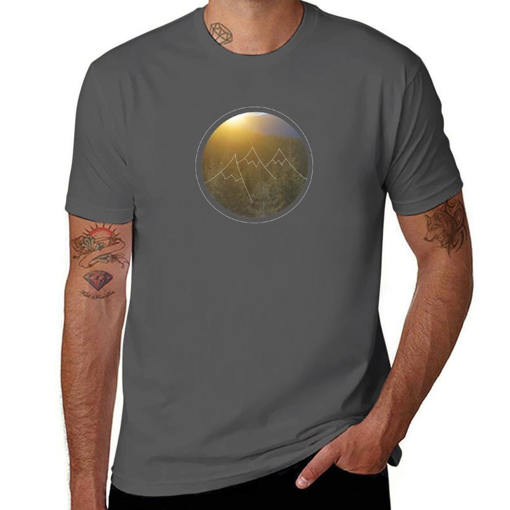 Mountain Sunrise In Winter Tshirt T Shirts Cotton 100 Unisex T Shirt Heavy Cotton Tshirt
