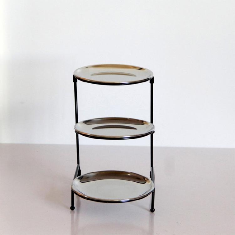 Three Tiers Display Stand for Festives and Casual Dining Detachable Cake Holder Wedding Banquets Cupcakes Holder