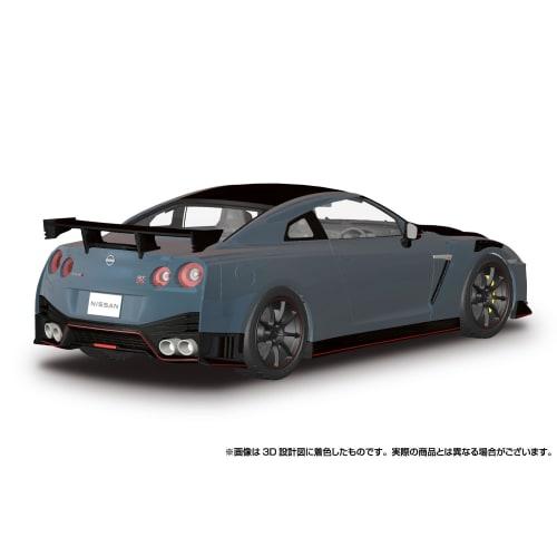 Aoshima Bunka Kyozai 1/24 Scale Rakupla Snap Car Series No. 02-NG R35 NISSAN GT-R NISMO Special Edition 2022 NISMO Stealth Gray Pre-Colored Plastic Mo