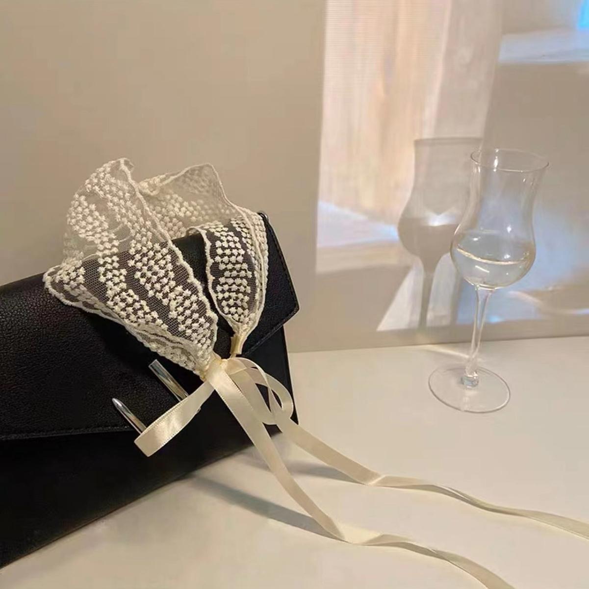 

Цветочная и травяная балетная кружевная лента, завязанная в повязку для волос, милый и сладкий платок, тонкий головной убор для женщин