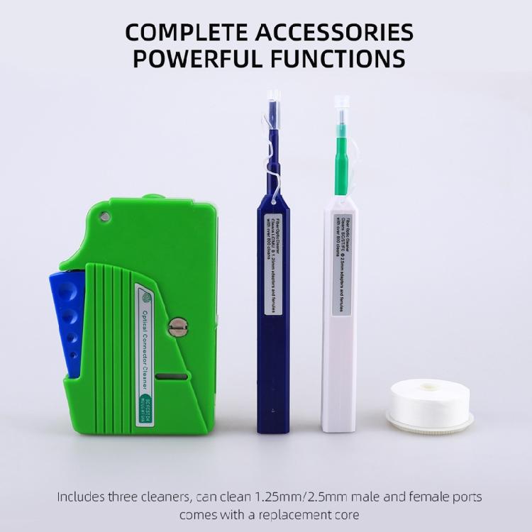 Fiber Optic Cleaner Cleaning Pen Box Kit 2.5mm 1.25mm for FC SC ST LC Optical Fi