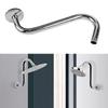 Enhances Your Shower Height with Sturdy Stainless Steel S Shape Showerhead Arm Chromes Finish Bathroom Accessory