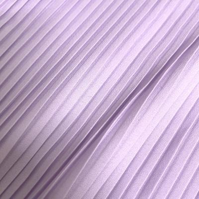Plissee Stoff Chiffon Leicht Transparent Meterware für Kleidung Kleid Vorhang DIY Nähen Designerstoff Atmungsaktiv Rosa