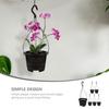FRCOLOR Hanging Set of Hanging Breathable Flower Thickened Hanging Planter Pots for Orchid Hanging Indoor Hanging Decorative Flower Pots Baskets, 6,