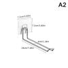 Versatile Wall-Mounted Hanger Storage Space-Saving Foldable Clothes Hanger Rack Windproof Anti-Slip Organizer