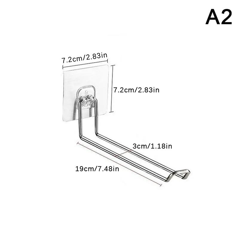 Versatile Wall-Mounted Hanger Storage Space-Saving Foldable Clothes Hanger Rack Windproof Anti-Slip Organizer