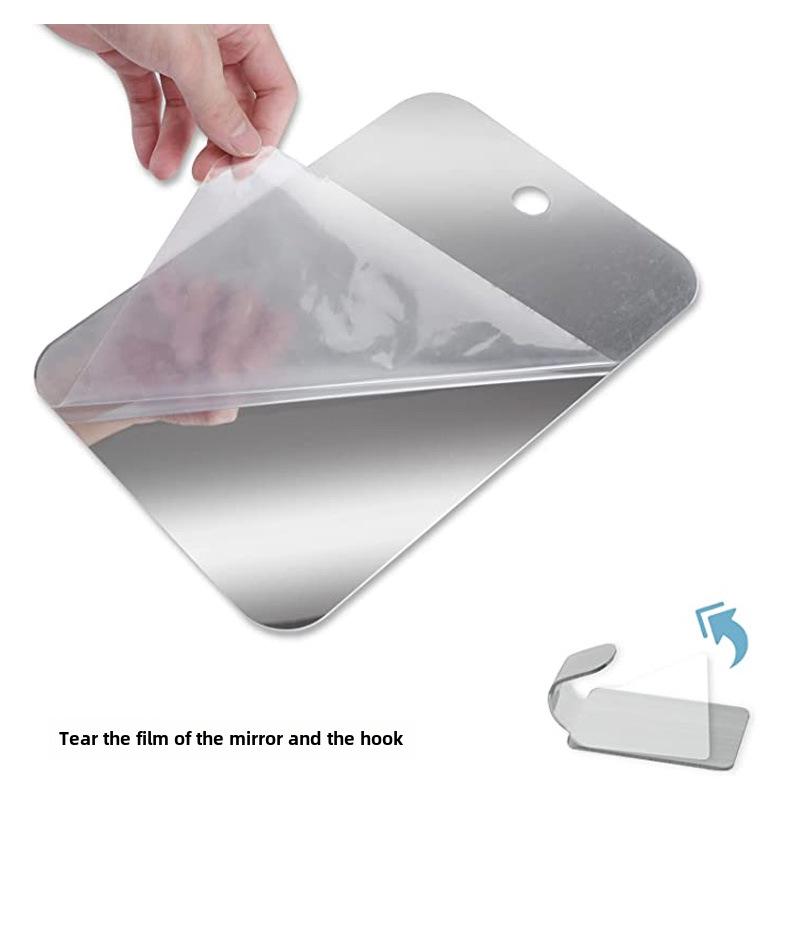 Portable Anti-Fog Shaving & Makeup Mirror for Shower and Bathroom