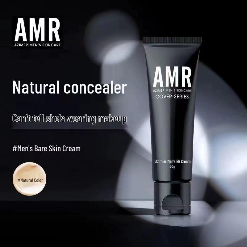 Azimeier AMR Men s BB Cream: Natural Blemish Concealer & Foundation, 50g 50g