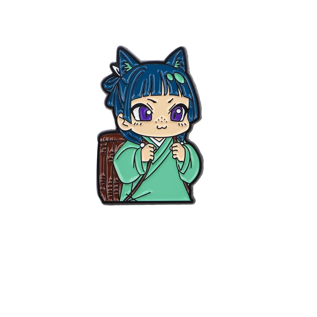 Witch Anime Character Brooch Badge Clothing Backpack Decoration Alloy Accessories